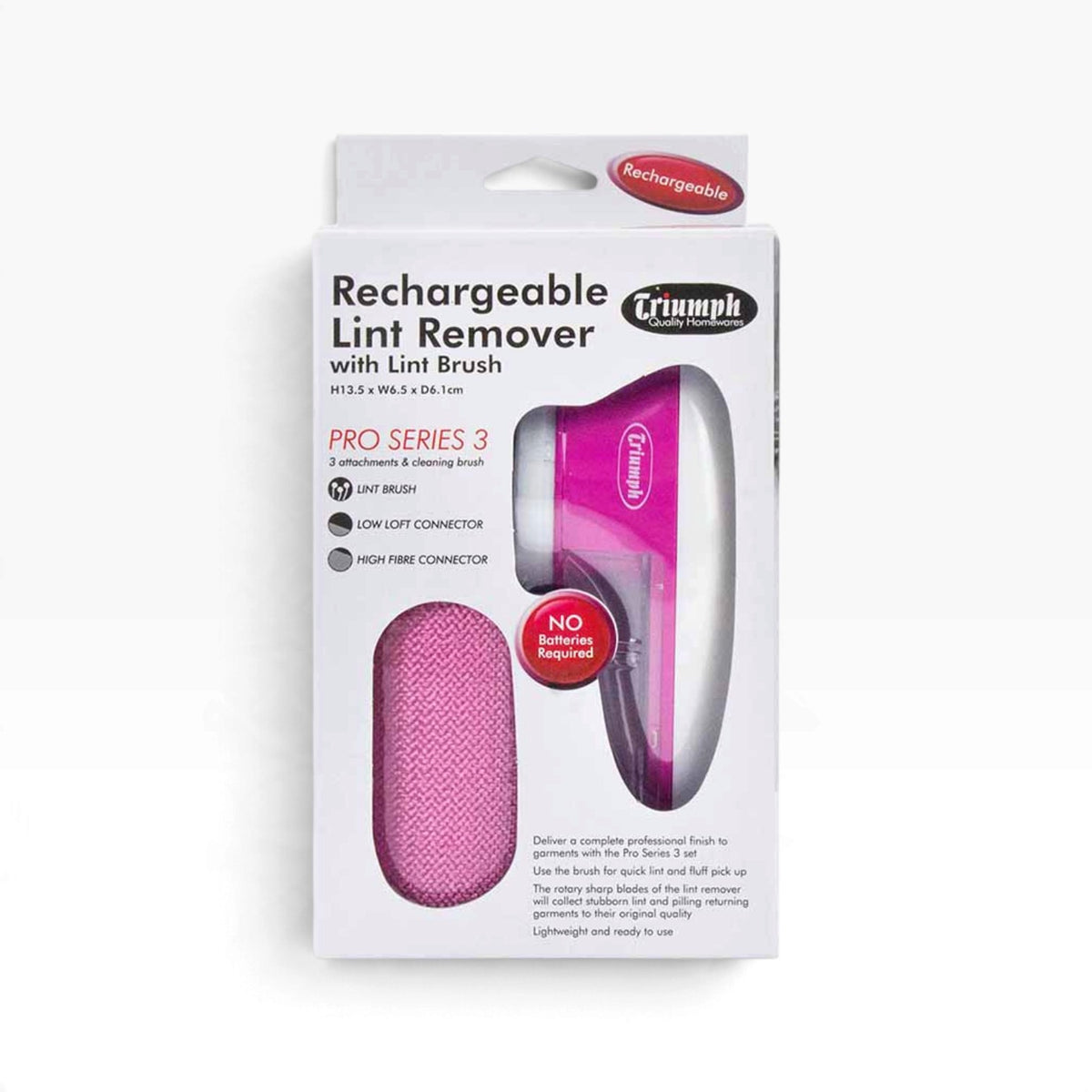 Triumph Rechargeable Lint Remover Shaver