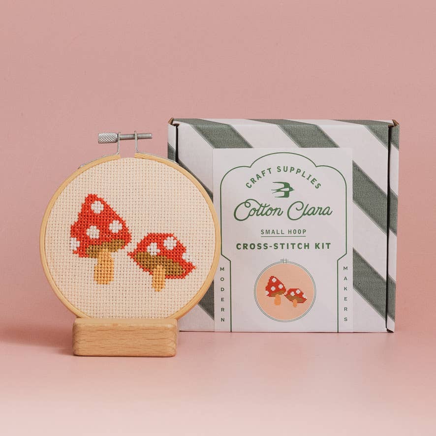 Red Toadstool Cross Stitch Kit