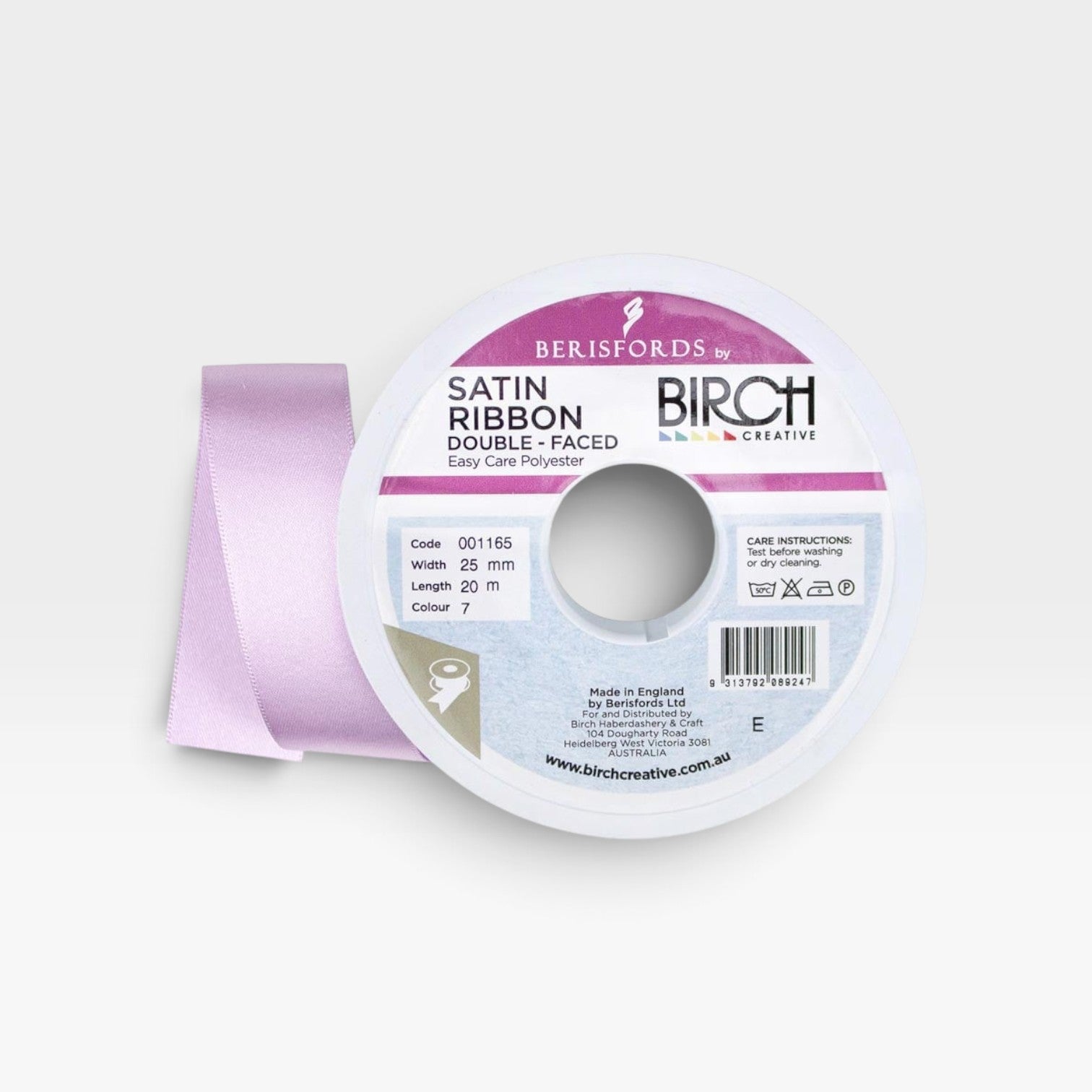 Ribbon Poly Satin Double Sided 25mm
