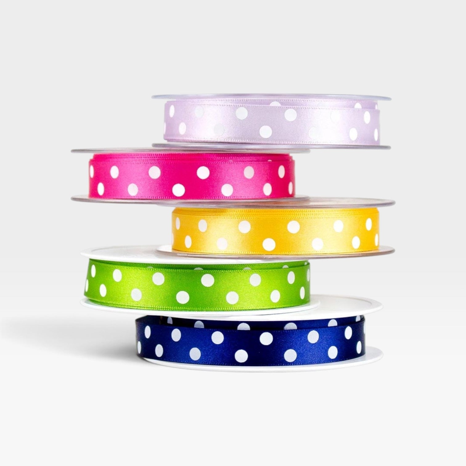 Ribbon Satin Polka Dot 15mm