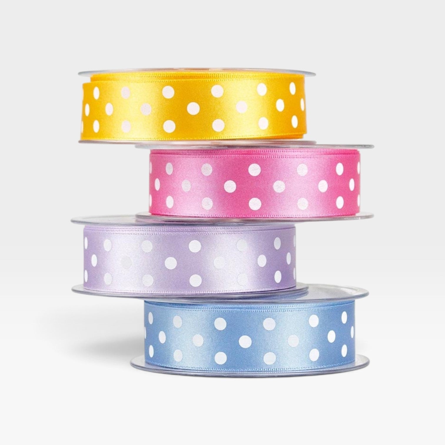 Ribbon Satin Polka Dot 25mm