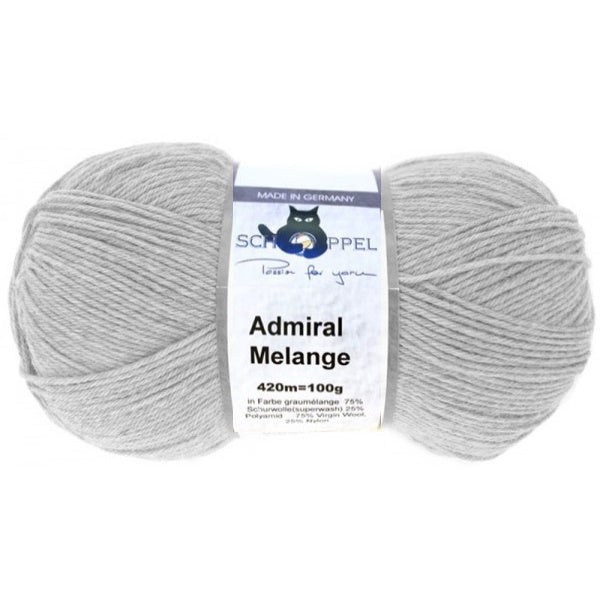 Schoppel Admiral 4 ply Light Grey