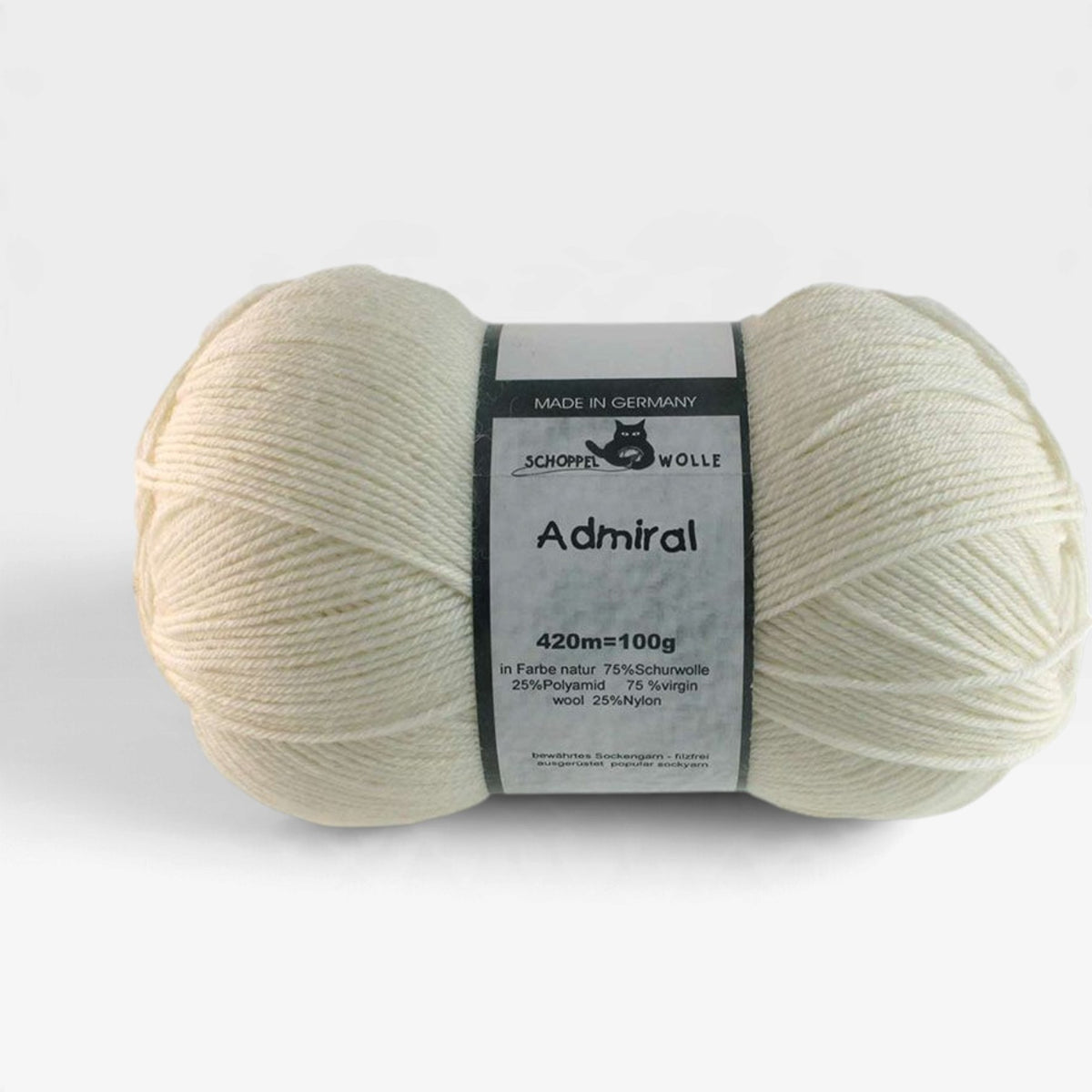 Schoppel Admiral 4 ply, Natural 980