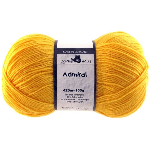 Schoppel Admiral 4 ply Yolk Yellow 0580