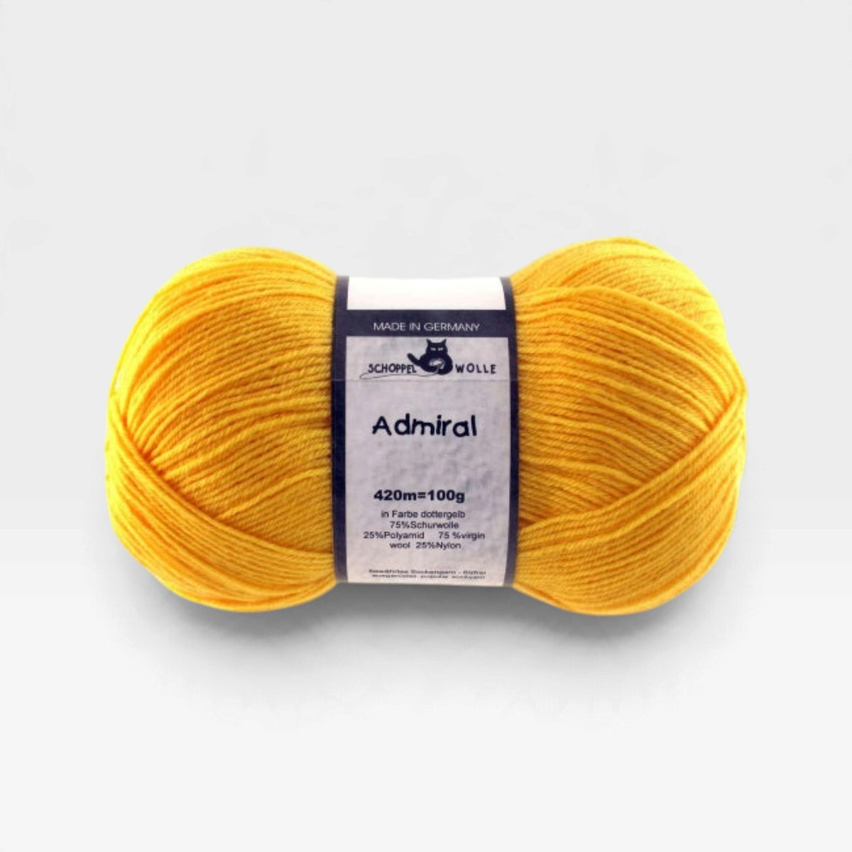 Schoppel Admiral 4 ply Yolk Yellow 0580