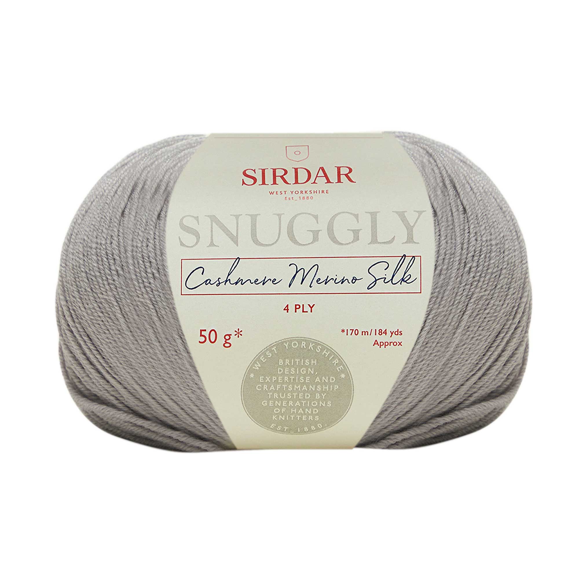 Sirdar Snuggly Cashmere Merino Silk 4 ply Silvery Moon 306