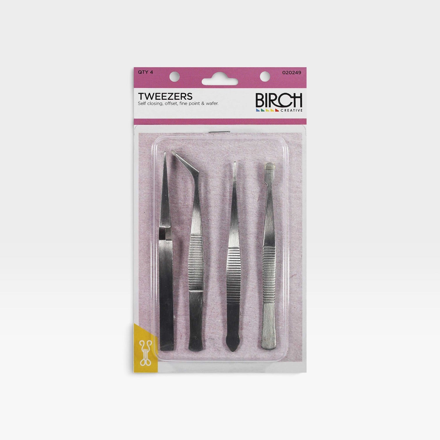 Birch Tweezers & Pliers 4 Piece Set