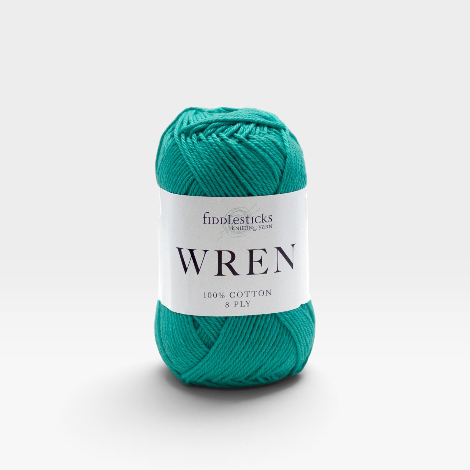 Fiddlesticks Wren Cotton 8 ply - Aqua W047