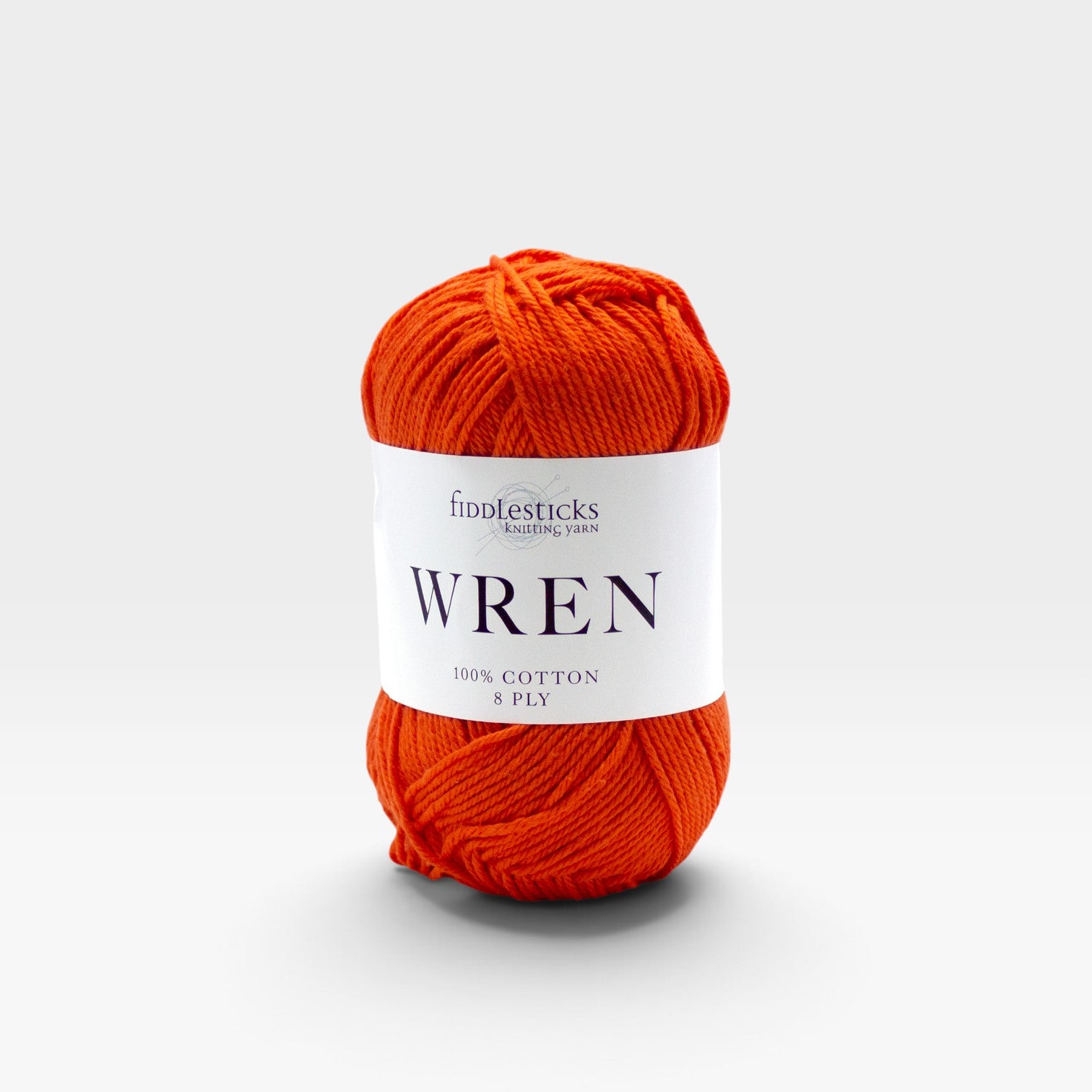Fiddlesticks Wren Cotton 8 ply - Tangerine W051