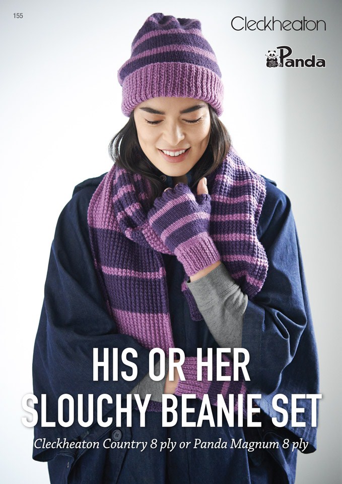 AYC His and Her Slouchy Beanie Set