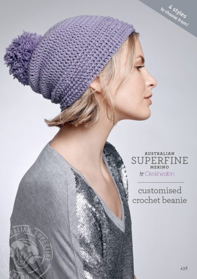 Cleckheaton Superfine Customised Crochet Beanie