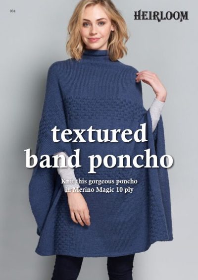 Heirloom Textured Band Poncho