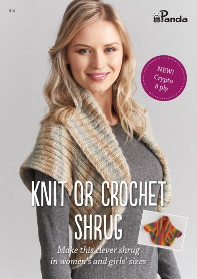Panda Knit or Crochet Shrug