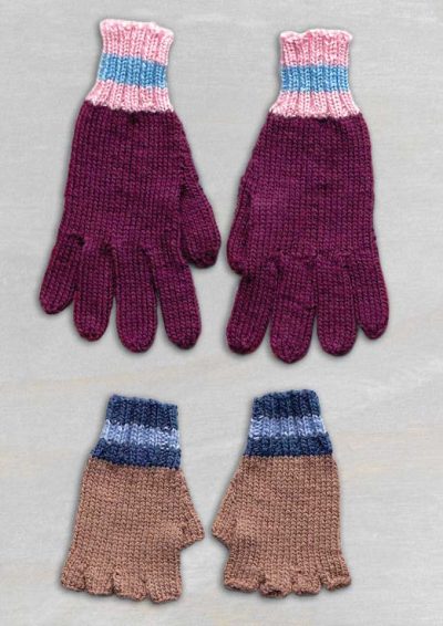 Patons Bluebell 5 ply Seamless Family Mitts or Gloves