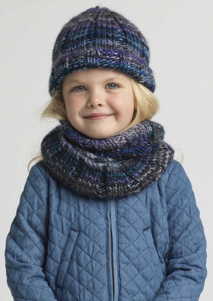 Patons Gembrook Ribbed Beanie and Cowl