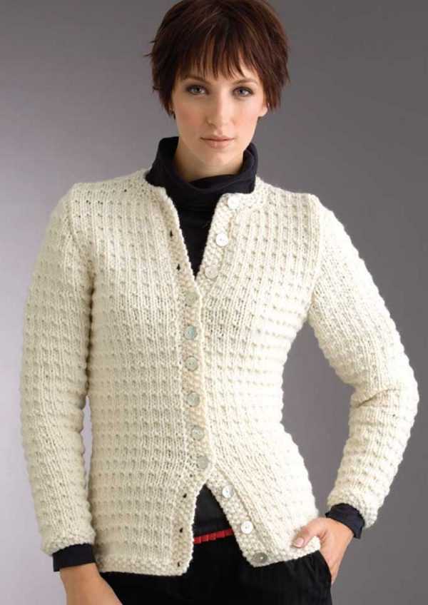 Patons Inca Textured Cardigan – Crossways Wool & Fabrics